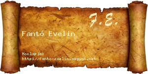 Fantó Evelin névjegykártya